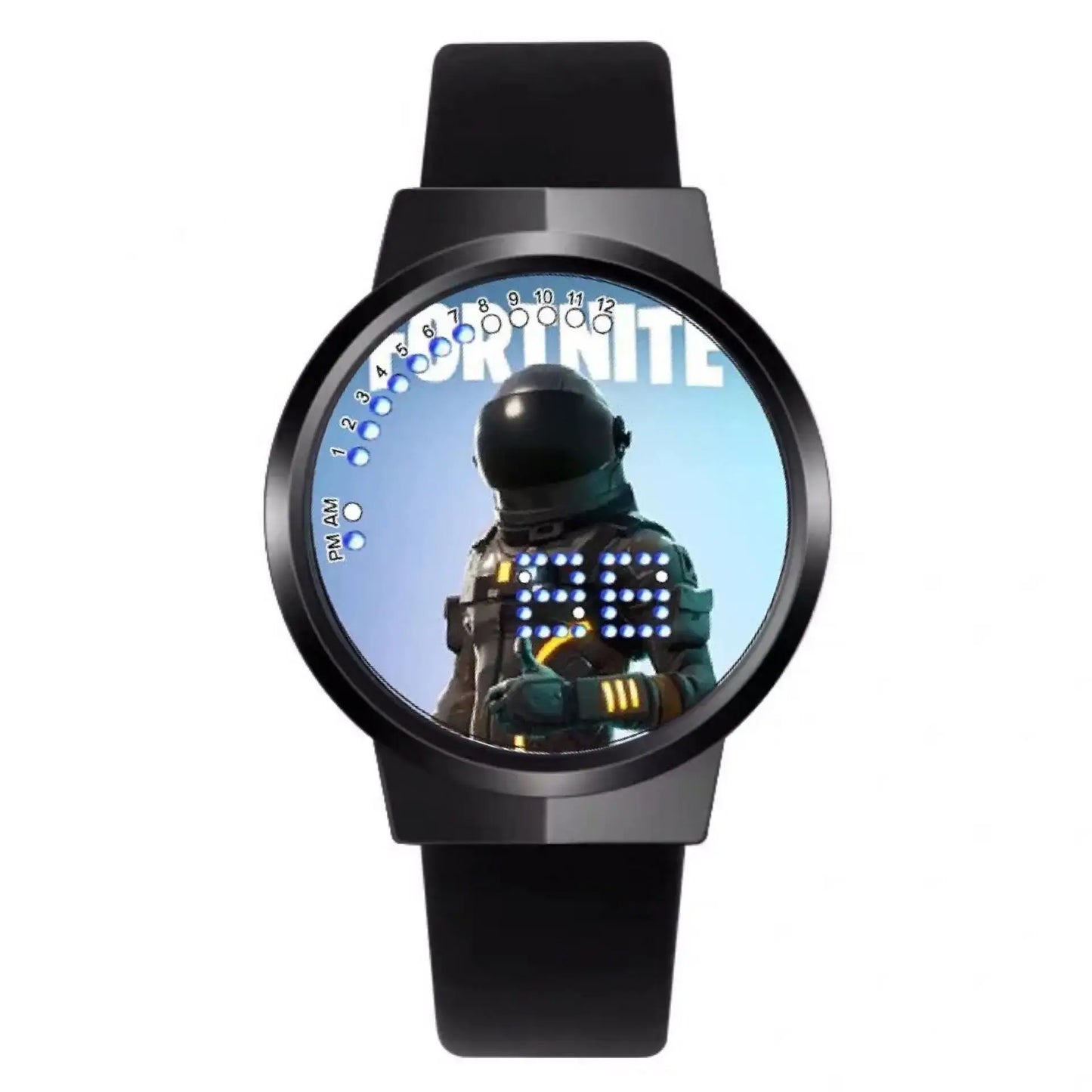 Ρολόι Fortnite Cute Fashion Cartoon Personalized Kawaii με φως νυκτός LED αφής, ηλεκτρονικό μαθητικό ρολόι, δώρο για φίλους
