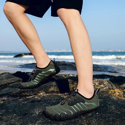 Pánské aqua boty do vody a na plavání, dámské tenisky, dětské barefoot boty pro chlapce, plážové sandály, rychleschnoucí obuv k řece, moři, potápění a do posilovny