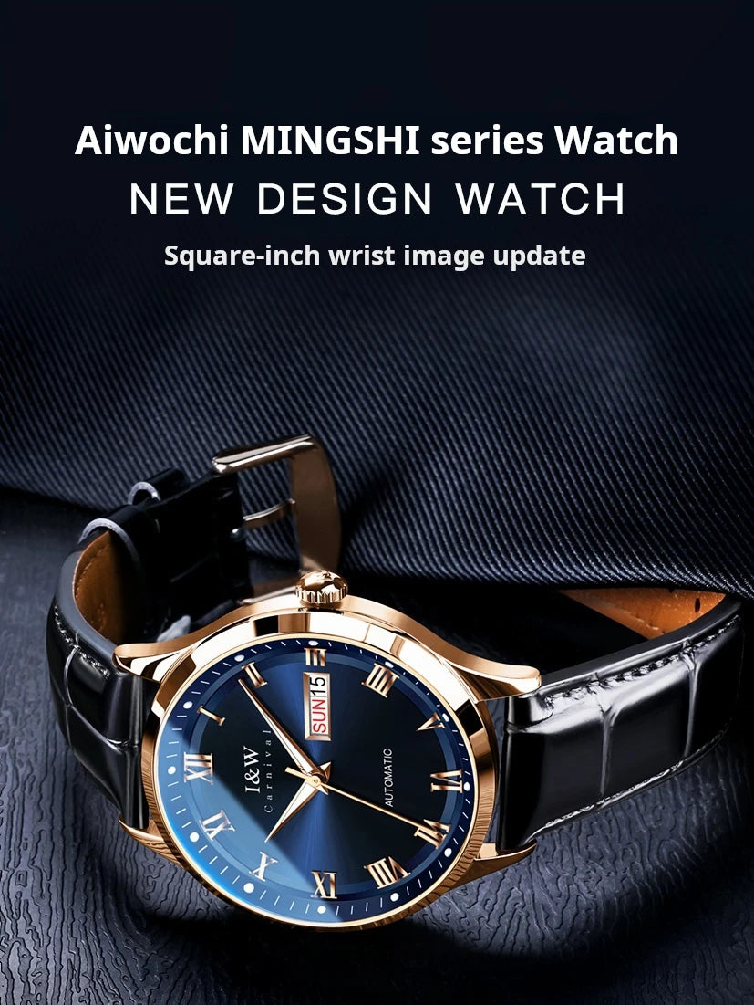Carnival Brand High-end Series I&W Mechanical Watches Luxury Sapphire MIYOTA Movement Automatic Watches HD Luminous Reloj Hombre