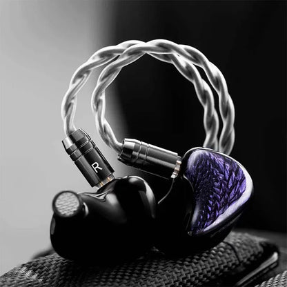 Écouteurs de jeu filaires Kinera Celest Wyvern noirs, intra-auriculaires, HiFi, avec un transducteur dynamique LCP de 10 mm, casque musical avec micro 3,5 mm Type-C