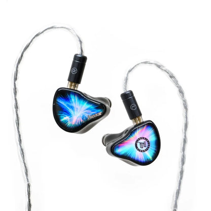 Juzear x KOTO POISE Nebula HiFi IEMs Vocal 1DD+3BA+1 Écouteurs intra-auriculaires hybrides planaires avec câble à fiches 3,5+4,4 mm