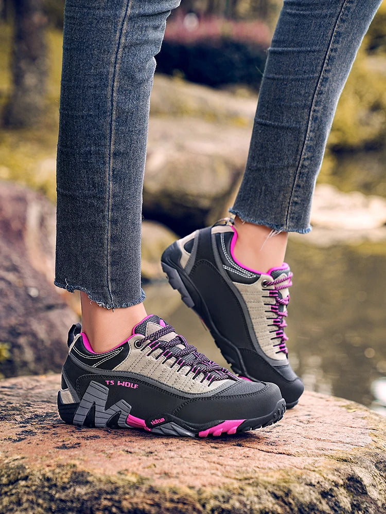 Pánské trekové boty Outdoor Lover – voděodolná turistická obuv, horské boty z pravé kůže, lesní lovecké a taktické boty