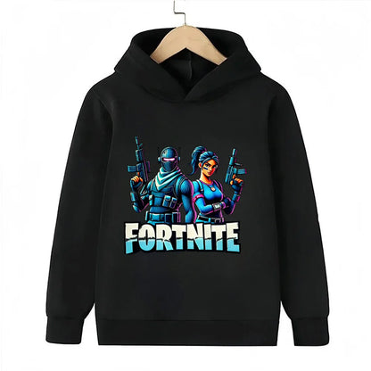 Fortnite Game Printed Children's Hoodies Cartoon Comfortable Suit Loose Long Sleeve Tops Autumn Winter Clothes