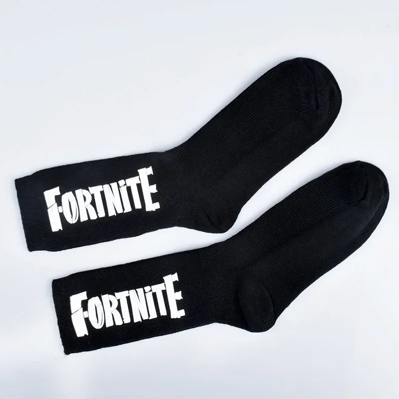 FORTNITE Sports Socks Summer Black White Breathable Low Cut Socks No Show Cotton Soft Athletic Casual Short Socks