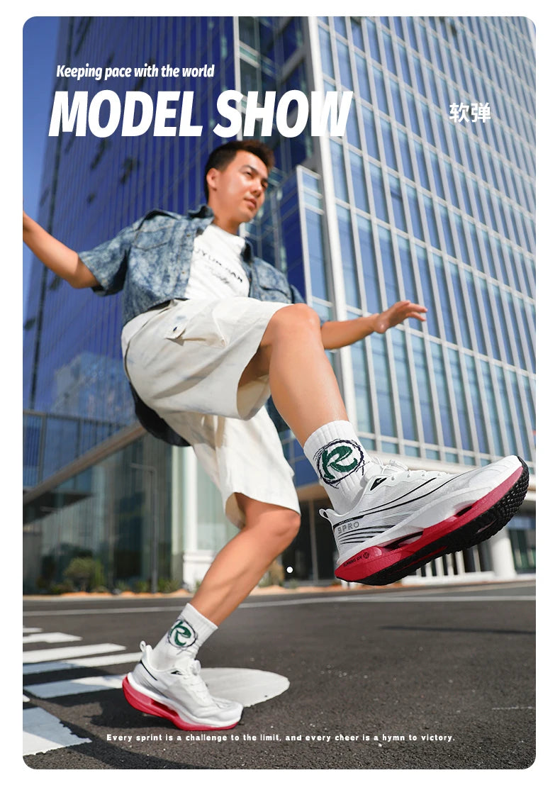 Running Shoes Carbon Board Speciality Marathon Men Sports Breathable Lightweight Women's Comfortable Athletic Nonskid Sneakers