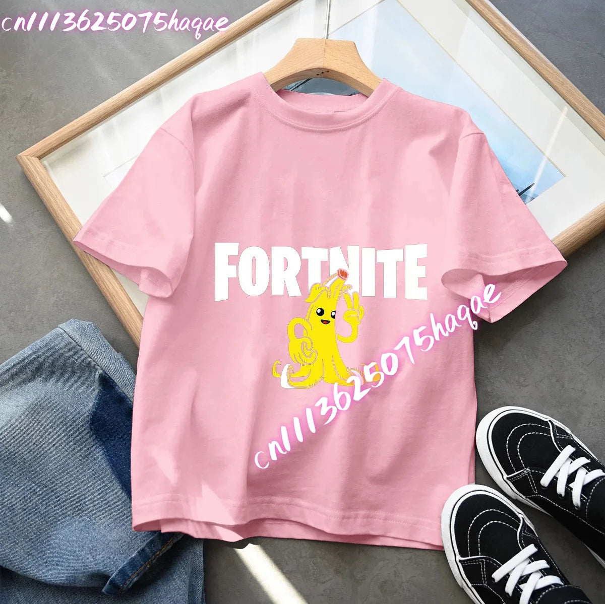 Fortnites Series Summer-børnetøj, hot game T-shirt til drenge og piger, tegneserieprint, kortærmede toppe til børn, sjove fødselsdagsgaver