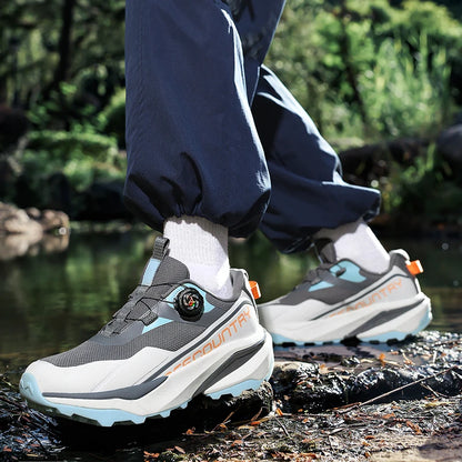 Mens Running Shoes Outdoor Mesh Breathe Mountain Off Road Climbing Shoes Wear Resistant Cosy Fashion Sneakers for Men