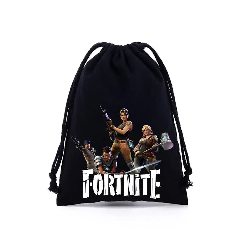 Fortnite Jungen Mädchen Kordelzugbeutel mit Cartoon- und Anime-Print, große Aufbewahrungstasche, Tragetasche, Handtasche, neues süßes Geburtstagsgeschenk