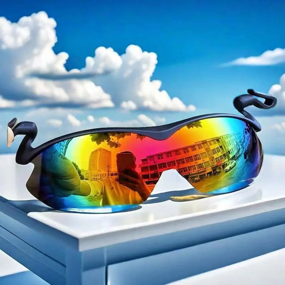 Clip Cap Sports Sunglasses, Clip On Hat Polarized Sunglasses, Flip-Up Cover UV Protection Fishing Cycling Outdoor Sunglasses