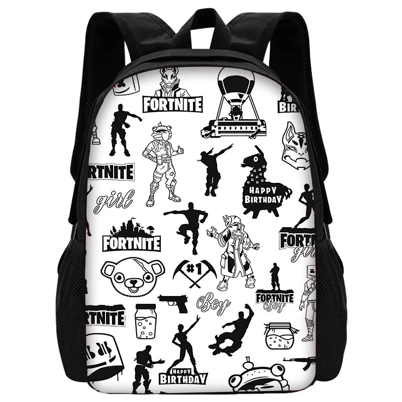 Mochilas Escolares FortniteS Hot Game para Crianças, Rapazes e Raparigas, Presente de Aniversário para Estudantes, Unissexo, Duráveis, para Escola e Campismo