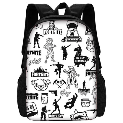 Mochilas Escolares FortniteS Hot Game para Crianças, Rapazes e Raparigas, Presente de Aniversário para Estudantes, Unissexo, Duráveis, para Escola e Campismo