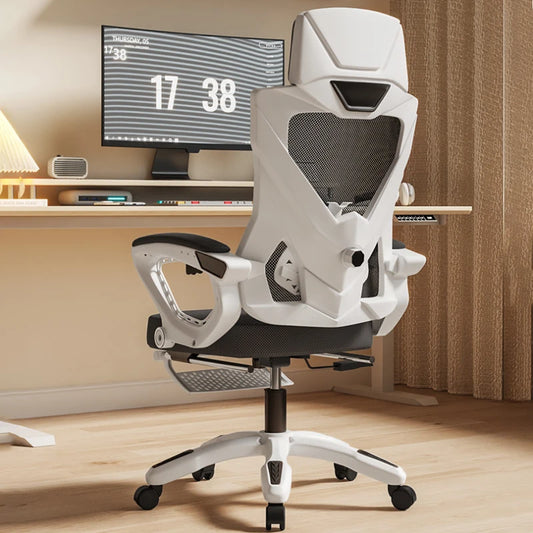 Luxury Ergonomic Office Chair Recliner Gaming Chair with Armrests, High Back Swivel Office Chair, Comfortable Home Office Furniture with Adjustable Height