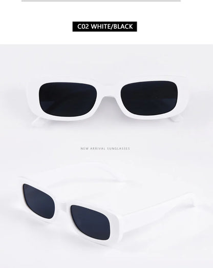 New Small Sunglasses Women Men Trendy Vintage Brand Designer Hip Hop Square Green Sun Glasses Female Eyewear UV400