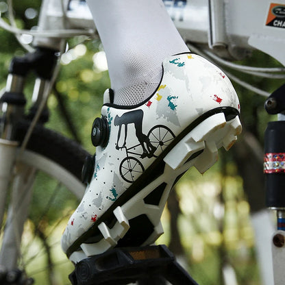Cycling Sneaker MTB Men Sports Dirt Bike Shoes SPD Pedal Mountain Bicycle Footwear Speed Racing Man Flat Off Road Cycling Shoes