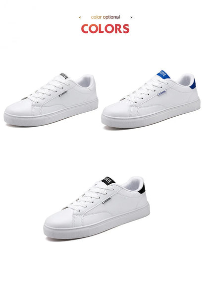 Men's Casual Skateboarding Shoes White Outdoor Leisure Sneakers Breathable Walking Shoes Flat Shoes Chaussure Homme 39-48
