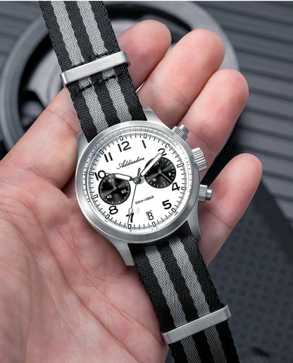 Orologio da uomo ADDIESDIVE 2025 New Panda Eye, retrò di lusso, quarzo VK64, cronografo sportivo, impermeabile 100M, luminoso