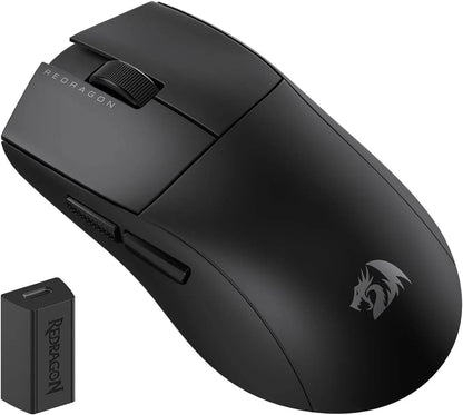 Redragon M916 PRO 3-läges trådlös gamingmus, Hype-Speed 4K polling rate, 49G ultralätt 26K DPI gamermus