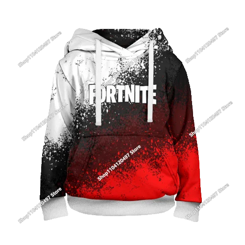 2025 New Fortnite Hoodies 3D Print Men's Hoodie Harajuku Long Sleeve Oversized Sweatshirt Man Hoodies Unisex Cosplay Clothing