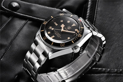 BENYAR 2026 New Men Watches Retro Black Mechanical Automatic luxury watch for men Waterproof Luminous Stainless steel wristwatch