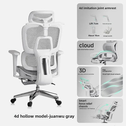UVR Gaming Office Chair Adjustable Ergonomic Swivel Chair with Reclining Backrest, Computer Desk Chair with Armrests, Live Streaming Chair for Home Office