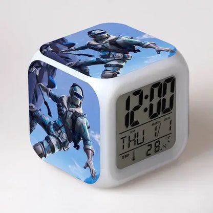 Fortnite Alarm Clock Cute Fashion Cartoon Personalized Creative Kawaii Minimalist LED Alarm Clock Gift for Friends' Birthday