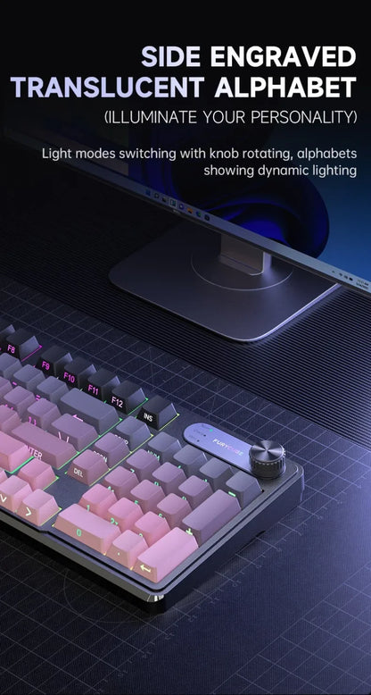 Wired Silent Keyboard Gaming Keyboard Magnetic Mechanical Wired for Pro Gaming Rapid Trigg 8000Hz 128K Rate