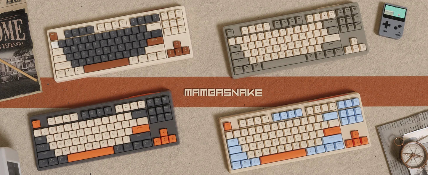 M87 Wireless Gaming Keyboard, Bluetooth 5.0/2.4GHz with Dual Mode 2-in-1 Receiver, 87 Keys TKL Rainbow LED Backlit Quiet Keyboar