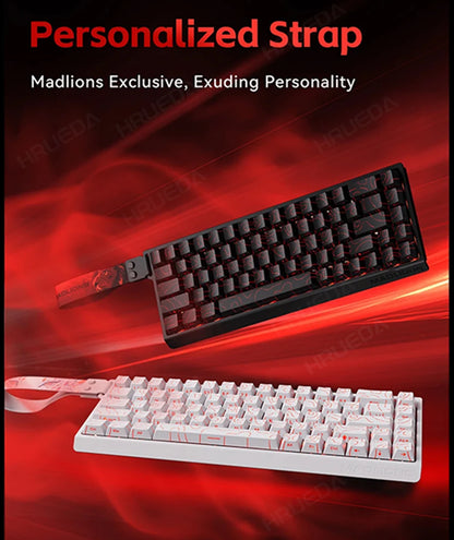 MADLIONS Mad 60he Mad60HE Mad 68HE Teclado mecánico para gaming personalizado con interruptor magnético, cableado, hot swap y tasa de sondeo de 8K
