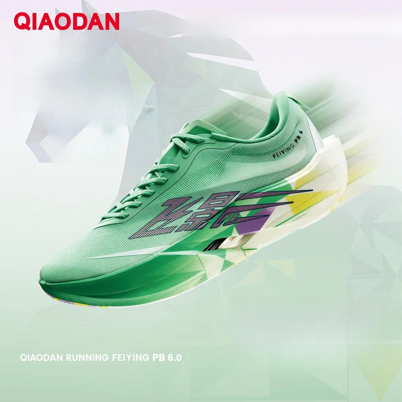 QIAODAN Feiying PB6.0 Ténis de corrida com sola de carbono para homem, ténis profissionais de maratona, ténis desportivos leves QDB023263299
