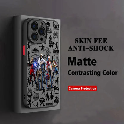Capa de Telemóvel Hot Game F-Fortnites para Oppo A6 A5 A5x A59 A98 A38 A58 A78 A76 A57 A17 A55 A94 A74 A54 A16K A16 Pro 5G Mate