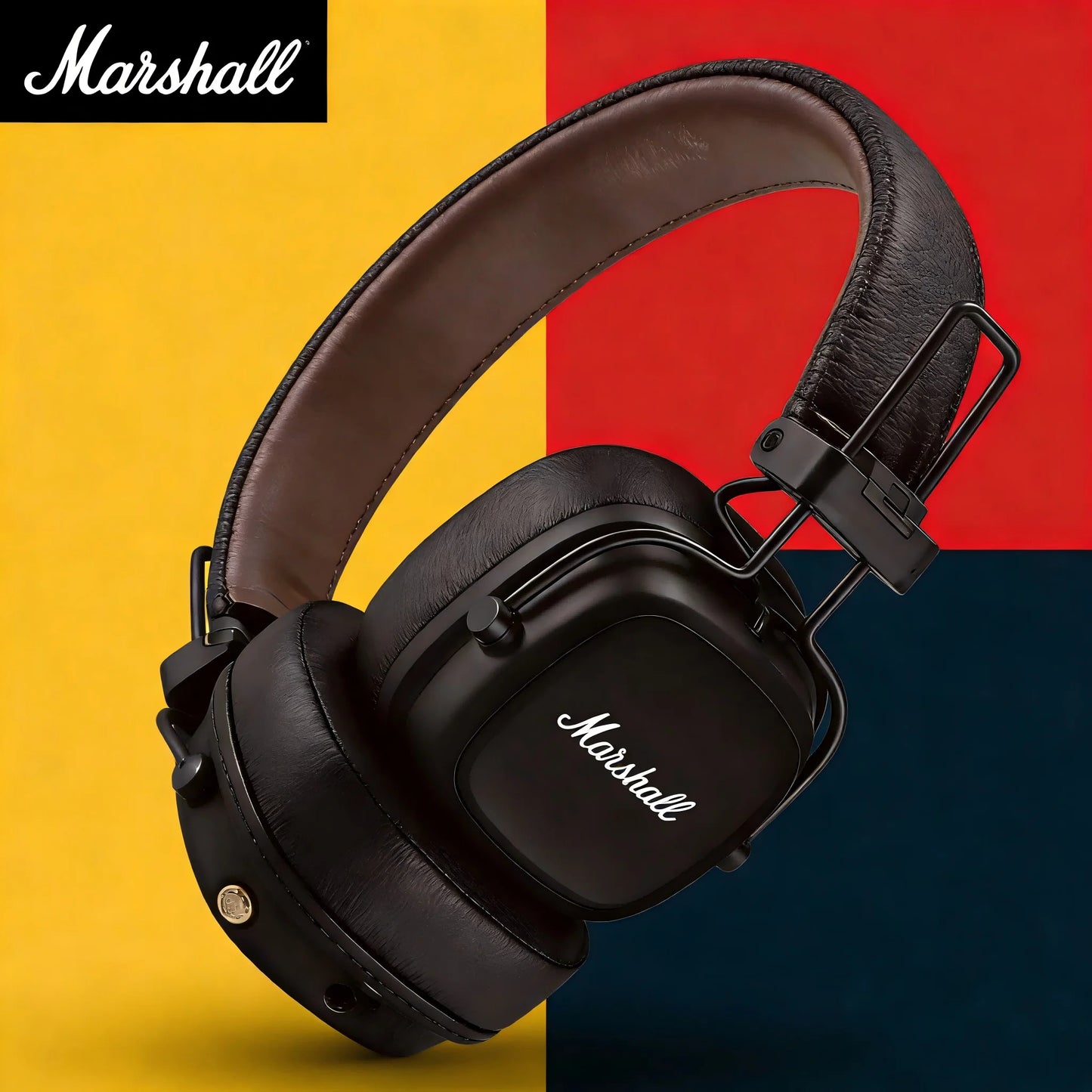 Marshall Major V 5 kabellose Bluetooth-On-Ear-Kopfhörer – satter Bass, Stereo-Sound, Sport- & Gaming-Headset mit Mikrofon, kabelloser & kabelgebundener Kopfhörer