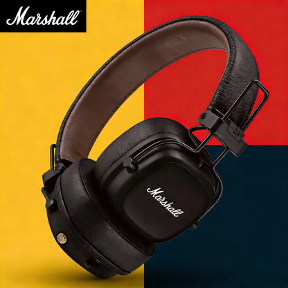 Marshall Major V 5 kabellose Bluetooth-On-Ear-Kopfhörer – satter Bass, Stereo-Sound, Sport- & Gaming-Headset mit Mikrofon, kabelloser & kabelgebundener Kopfhörer