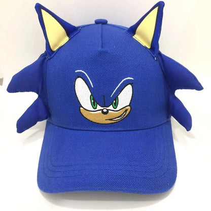 Shadow the Hedgehog 3D-baseballkasket til voksne og børn med Sonic, Amy, Tails og Knuckles-print, flad kant og ducktongue-solhat – gaver