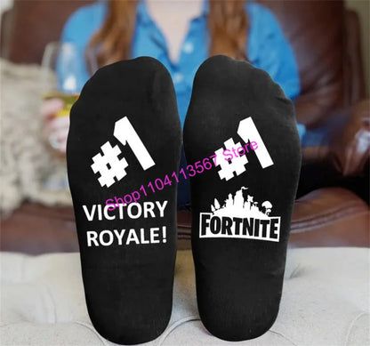Hot Game Fortnited 1 Pair Socks for Men Women Soft Durable Sock Victory Royale Keep Warm Casual Cotton Socks Hosiery Gift