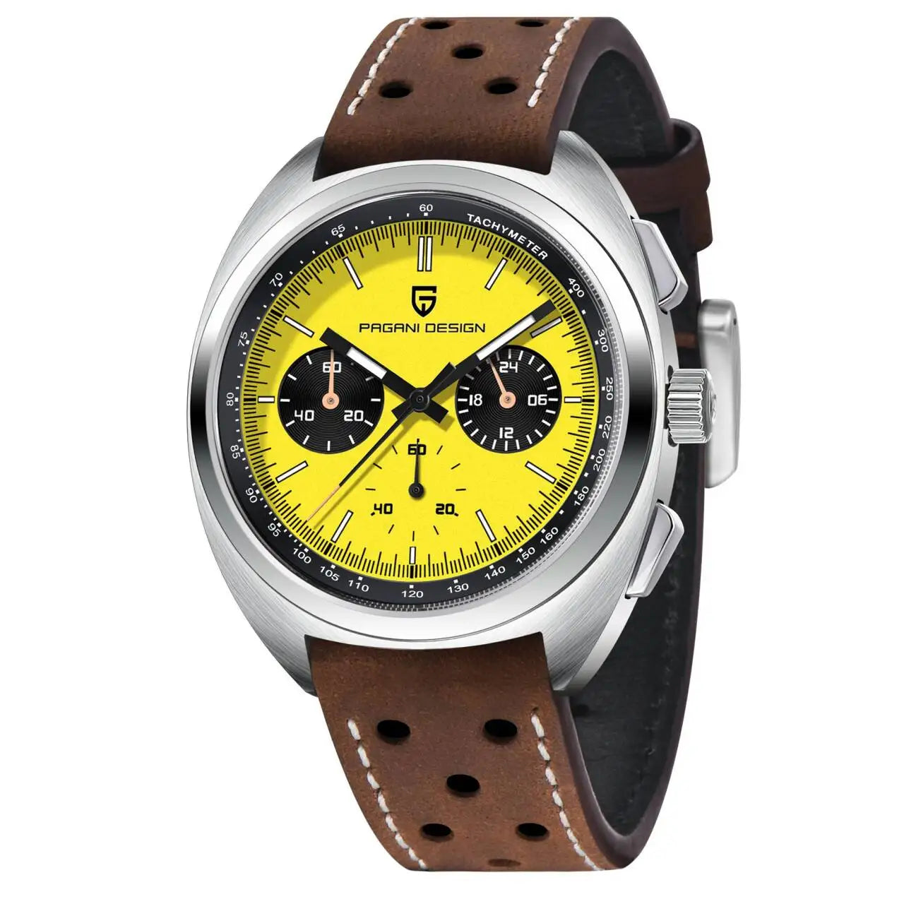 Relógio masculino de quartzo Pagani Design 2026 Fashion, marca de topo de luxo, safira, cronógrafo masculino VK63 em aço, de mergulho