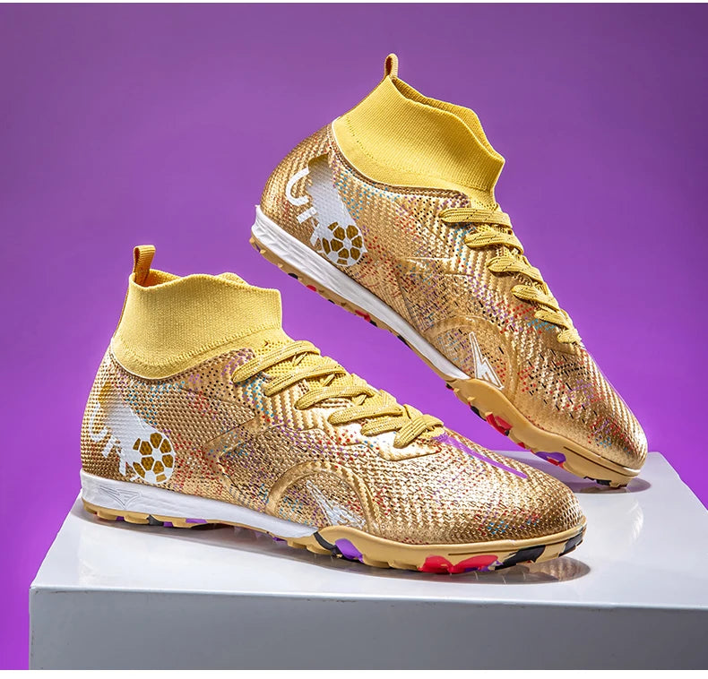 Nieuwe voetbalschoenen voor heren, ademende trainingsschoenen met noppen voor gras, lange spikes voor wedstrijden, indoor sneakers, ultralicht, dropshipping