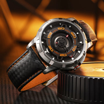 BERNY Automatic Skeleton Watch For Men 3D Dial 5ATM Luminous Sapphire 316L Steel MIYOTA 82S0 Mechanical Top Luxury Men's Watches