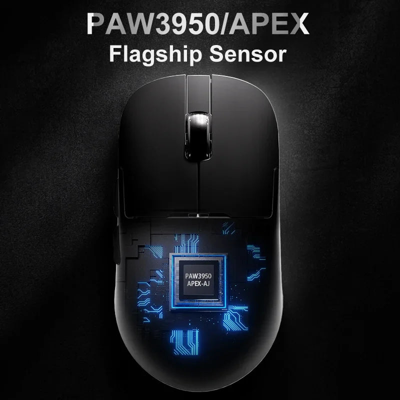 Ajazz AJ159 PRO/APEX Gaming-Maus 8000Hz Abtastrate Paw3950 Farbdisplay Magnetischer Standfuß AJ159P Büro & Gaming