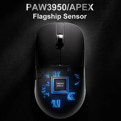 Ajazz AJ159 PRO/APEX Gaming-Maus 8000Hz Abtastrate Paw3950 Farbdisplay Magnetischer Standfuß AJ159P Büro & Gaming