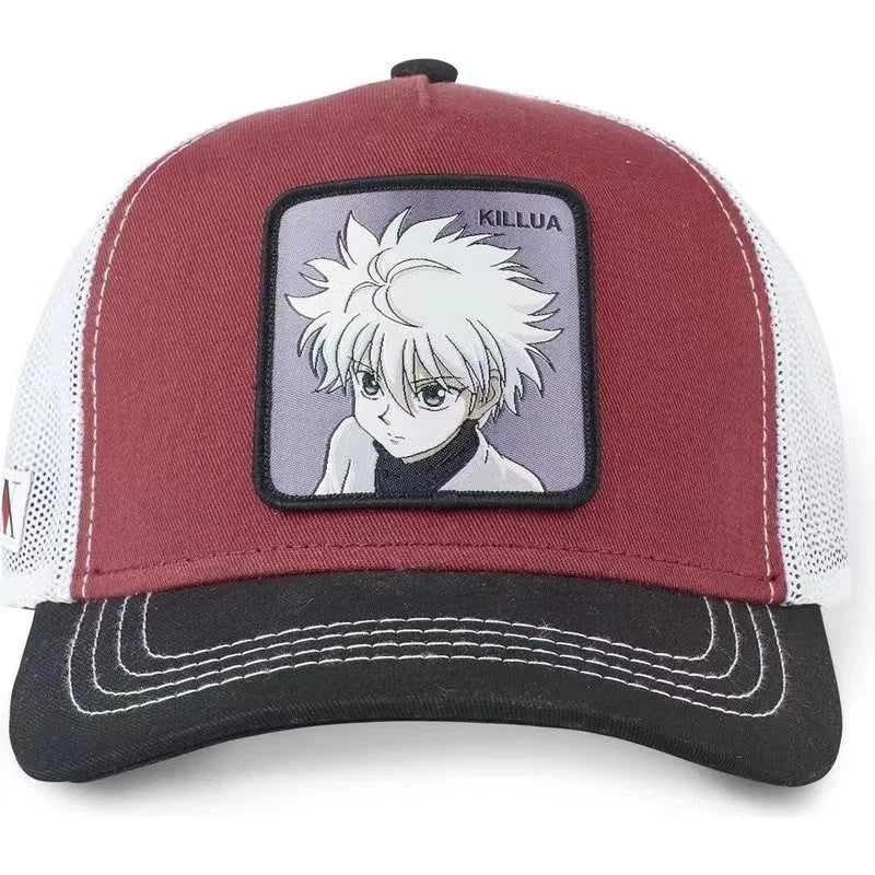 Hunter X Hunter sapka, nyári snapback baseball sapka, férfi hímzett hip-hop stílusú napellenzős, állítható trucker hálós sapka