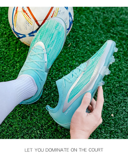 Chuteiras de Futebol para Homem Novas, com Pitons para Exterior, Respiráveis, Antiderrapantes, para Adulto, Desporto, Pitons Longos, Treino, Rapaz, Jogo, Confortáveis