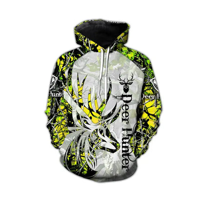 Modna jesenska kapuca z motivom leva in volka, bela tigrska koža, 3D-potisk po celotni površini, moška majica z dolgimi rokavi, unisex pulover, casual jakna
