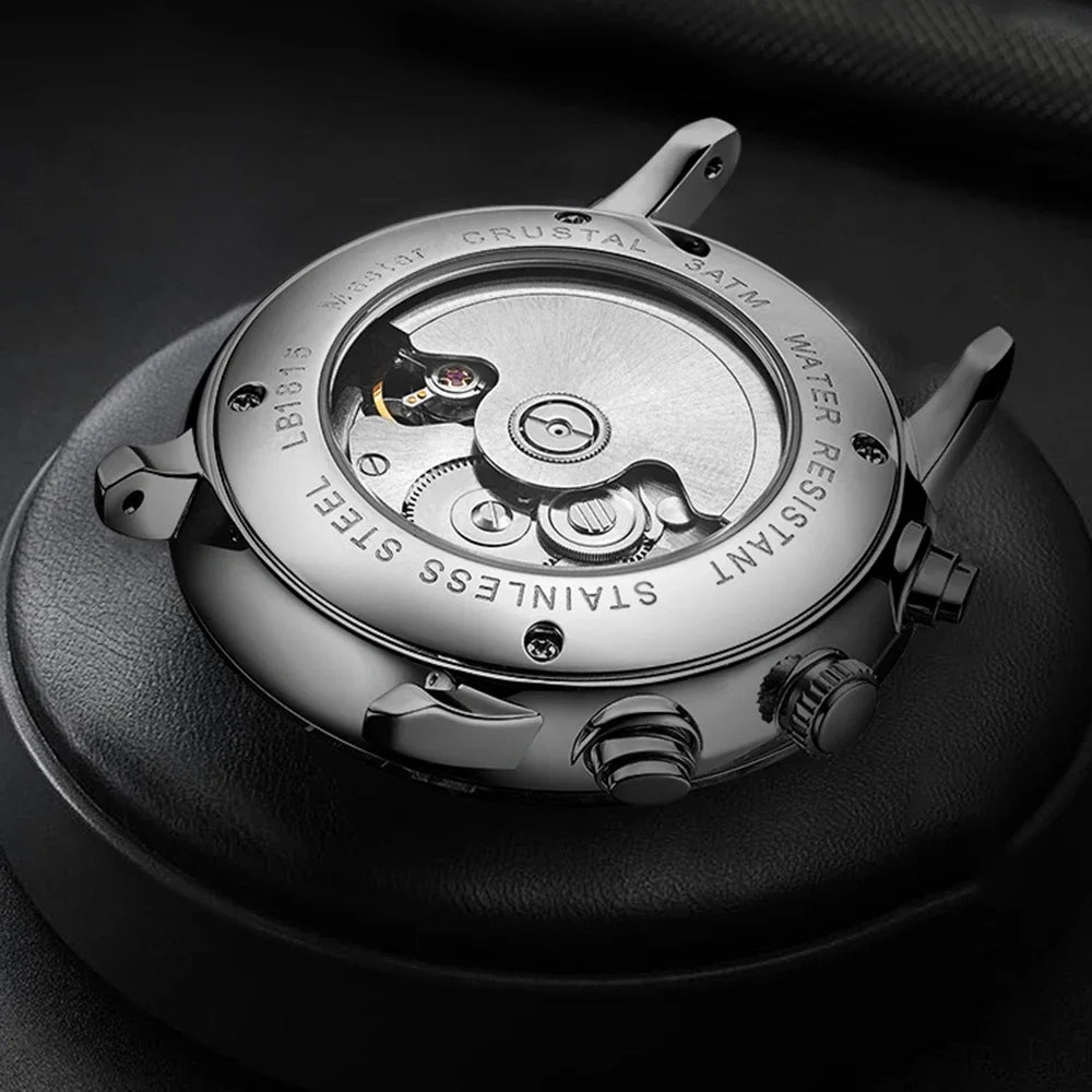 Orologio di lusso da uomo automatico meccanico a carica automatica, elegante, in acciaio inossidabile, luminoso, Relojes Para Hombre 2020