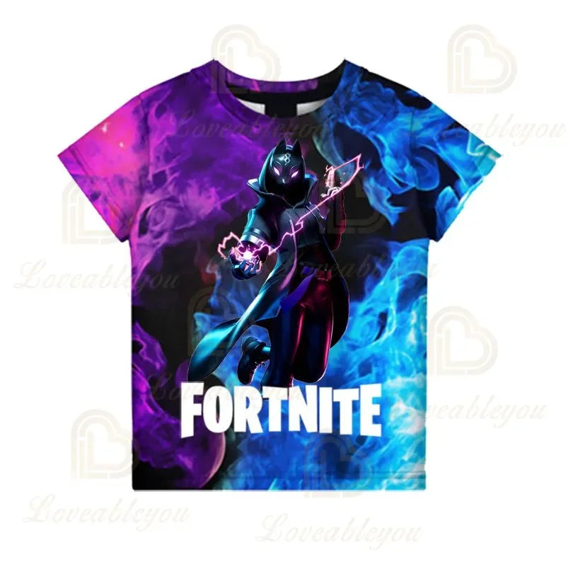 Παιδικό T-shirt Fortnite Victory Game 3D, ρούχο για μωρά, στυλ Harajuku, χαριτωμένο μπλουζάκι Battle Royale Hero για αγόρια και κορίτσια