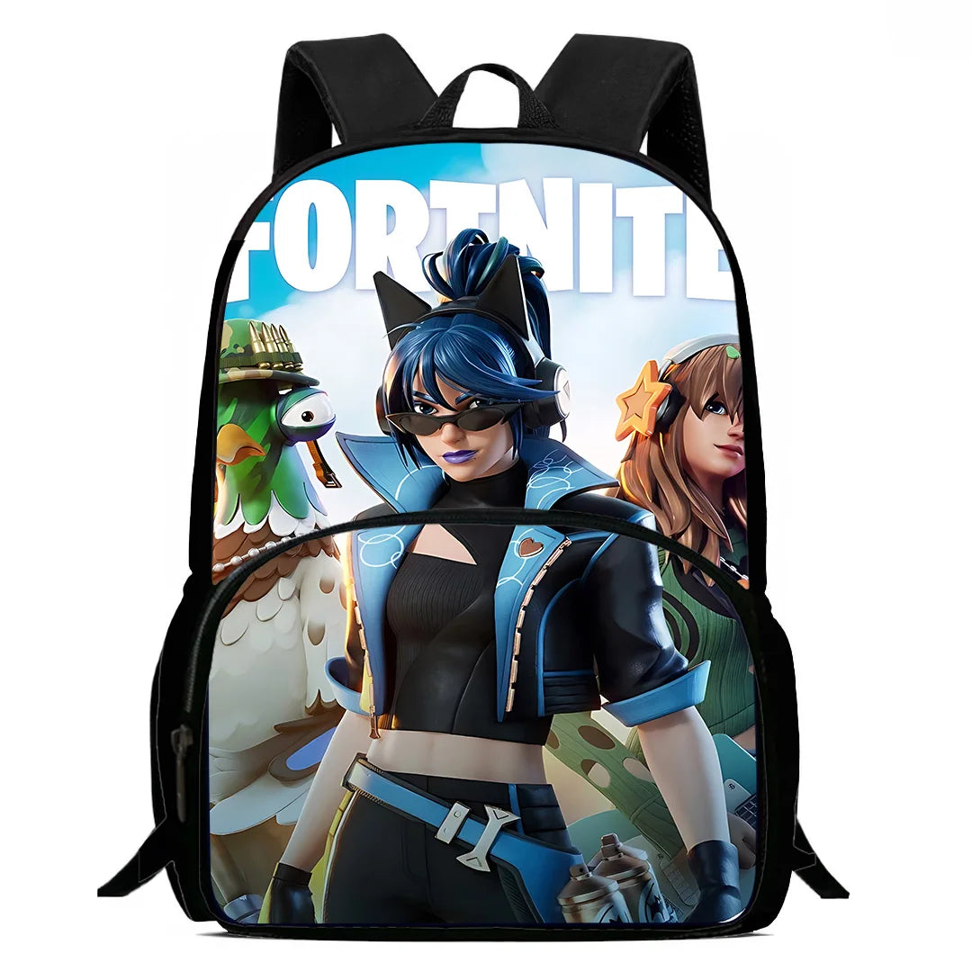 Mochilas Classic Game Fortnites para Crianças, Rapazes e Raparigas, Presente de Aniversário para Estudantes, Mochilas Escolares Infantis de Grande Capacidade, Duráveis, para Campismo
