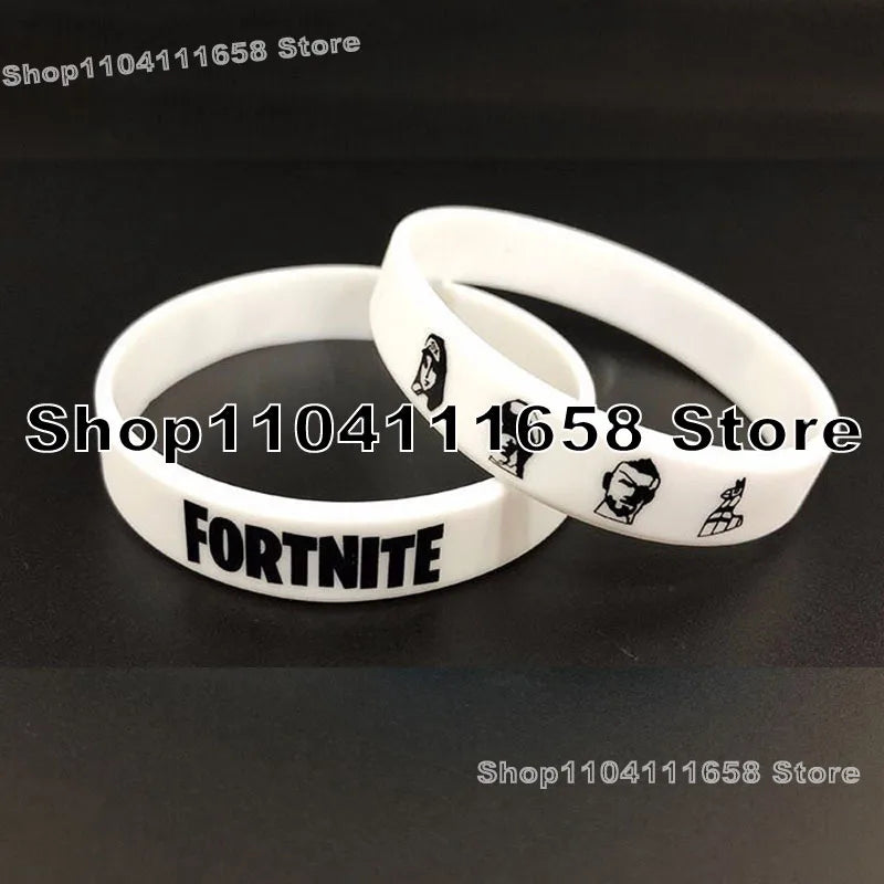 Luminous Silicone Bracelet Fortnite Theme Party Decoration Birthday Bracelet Rubber Trend Toys for Adults Teen Birthday Toy Gift