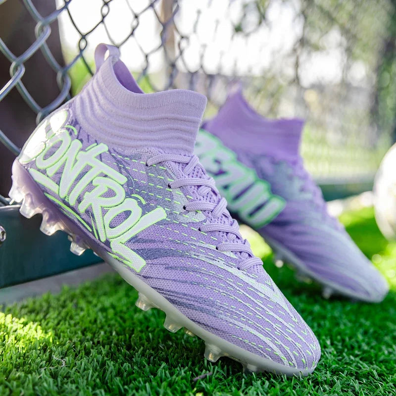 Nouveaux hommes bottes de Football crampons baskets haut de gamme chaussures de Football de haute qualité antidérapant Futsal herbe Match intérieur vente chaude FG/TF