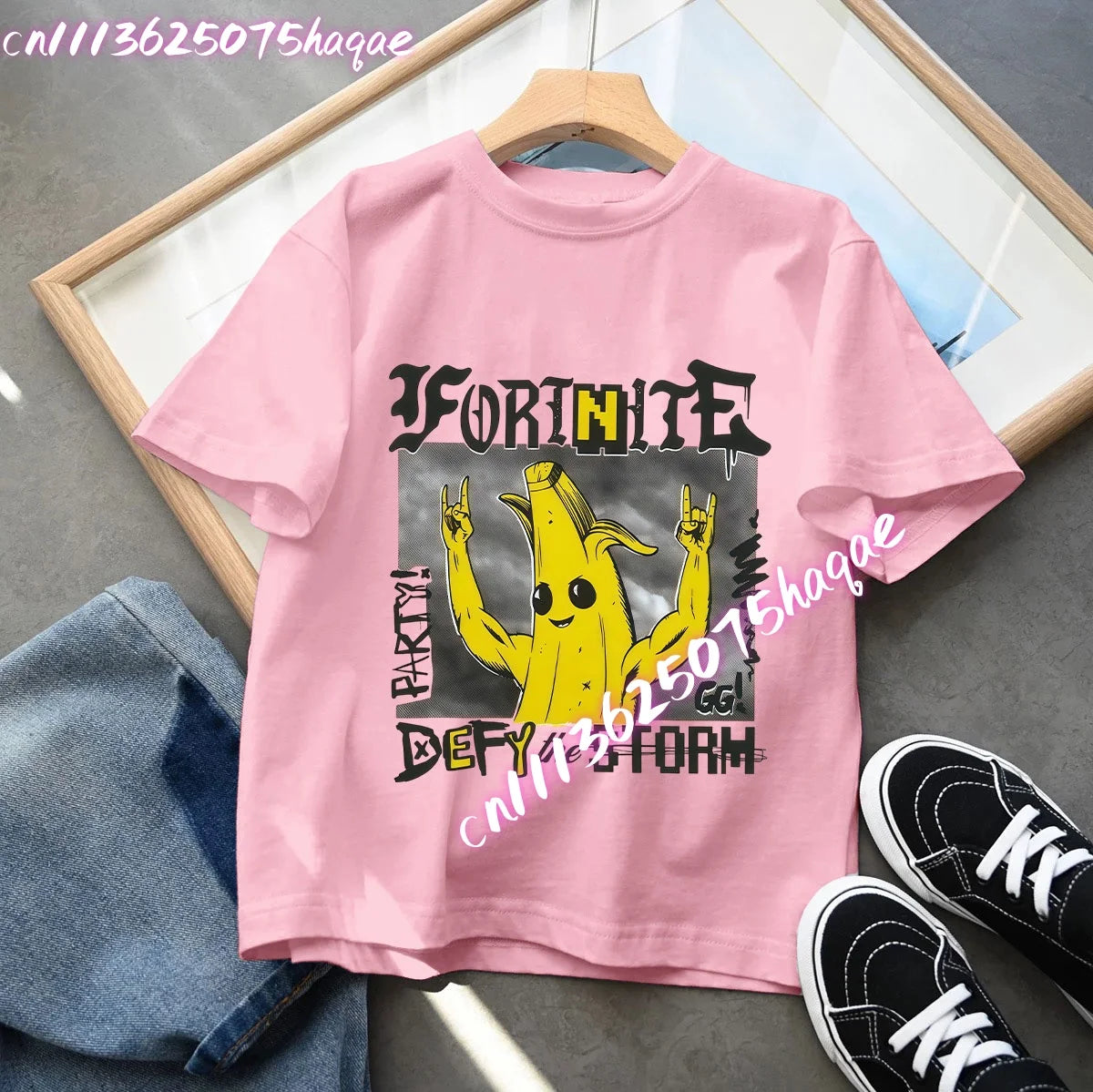 Fortnites Series Summer-børnetøj, hot game T-shirt til drenge og piger, tegneserieprint, kortærmede toppe til børn, sjove fødselsdagsgaver