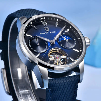 Pagani Design 2025 New 41MM Luxury Automatic Mechanical Men's Watch Stainless Steel 100m Waterproof Pilot Watch reloj hombre