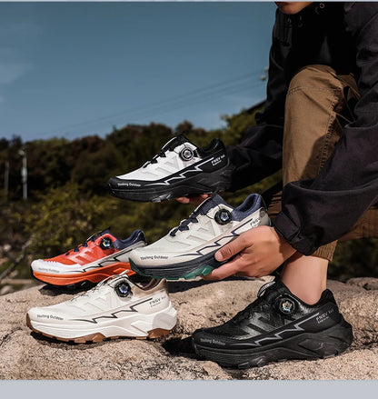 Chaussures de randonnée respirantes pour homme — Boucle rotative, semelle antidérapante
